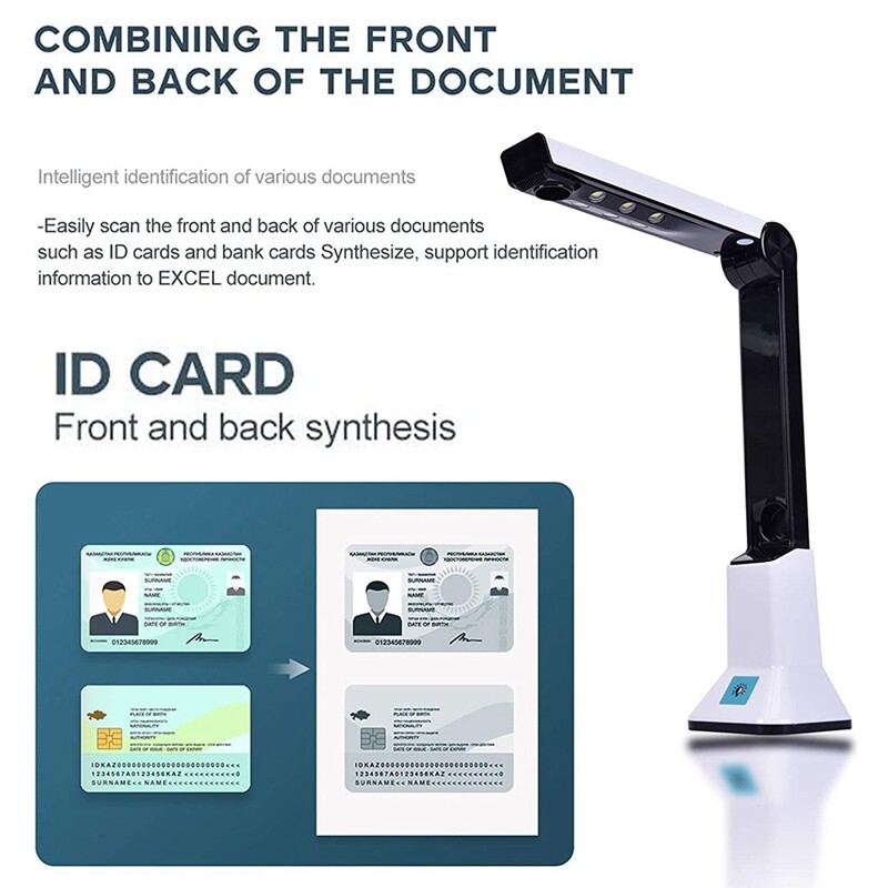 Document Camera for Teachers, Portable USB Document Camera Scanner