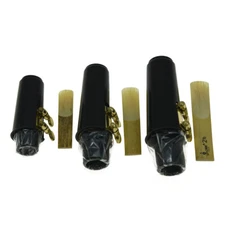 Alto/Tenor/Soprano Saxophone Mouthpiece with Ligature, Reed and Plastic Cap
