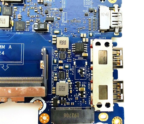 Genuine Dell Latitude 7490 Laptop Motherboard Core i7-8650U 1.9GHz LA-F321P - Picture 8 of 11
