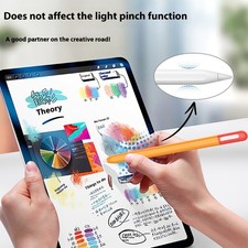 2Pieces AntiDrop Silicone Cover for Pencil Touch Pen Soft Grips