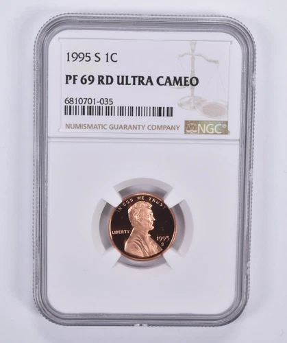 1995-S Lincoln Memorial Cent Proof PR69 RD UCAM NGC Brown Lbl *3060
