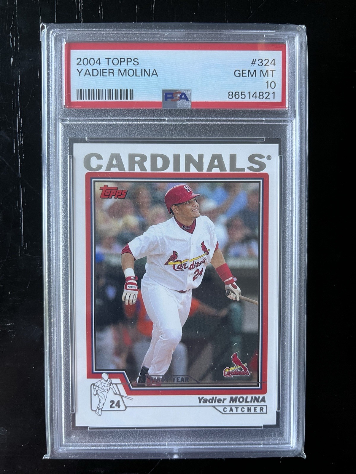 Yadier Molina #324 Baseball Cards 2004 Topps trading card — raw and PSA graded price guide