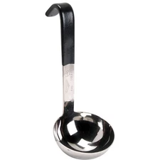 Vollrath 4970420 4 oz Antimicrobial Black Ladle