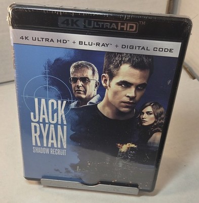 Jack Ryan: Shadow Recruit [4K + Blu-ray] NEW (Sealed)-Shipping with Tracking