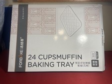 24 Cup Muffin Pan Nonstick Baking Tray for Baking Home Kitchen