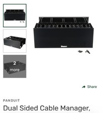 PANDUIT NM4 cable manager HIGH-CAPACITY HORIZONTAL CABLE MANAGER