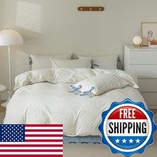 EAVD Boho Floral King Comforter Set Blue 1 Comforter 2 Pillowcases
