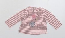 Girls UK Size 0-3 Months Matalan Pink Basic T-Shirt