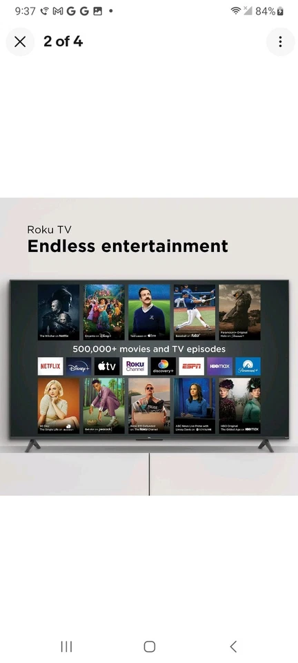 TCL 43" Class 4K (2160p) Smart LED TV (43S451) - BROKEN LCD - * PICK YOUR PART * - Image 3 of 4