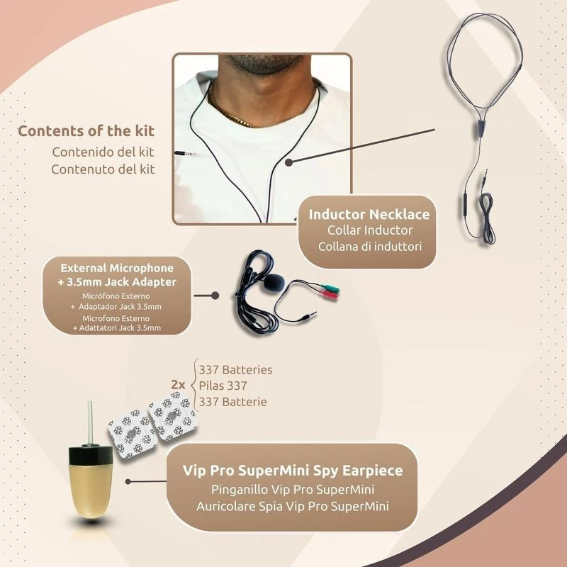 NEW Spy Earpiece Wireless Earphones Invisible Hidden Mini Headset Exam for Phone - Image 4 of 4