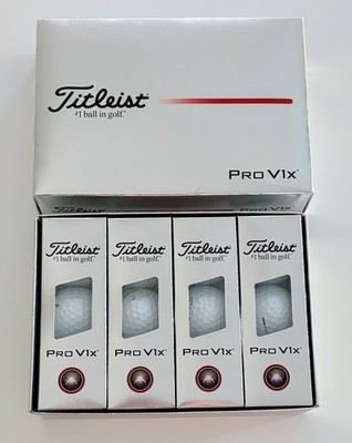 TITLEIST PRO V1x White Golf Balls - One Dozen *New in Box* Corporate Logo