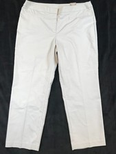 NWT Chico  s Fabulously Slimming Darcy Zip Up Taupe Pants, Size 3