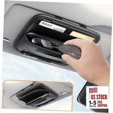 Sunglasses Holder for Car Sun Visor, Car Sun Visor Organizer, Multi-Pocket