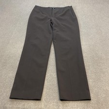 Talbots Dress Pants Womens 6P Brown Straight Leg Twill Stretch Career Office