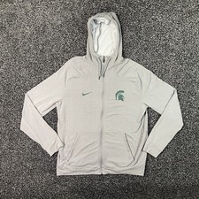 Michigan State Spartans Nike Jacket Adult Large Athletic Hoodie Dri-Fit MSU Mens