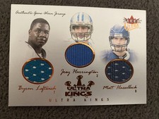 2004 Ultra Football Ultra Kings Triple Patch Leftwich, Harrington & Hassellback