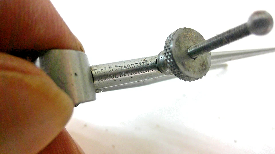 Vintage STARRETT 2 ½” Inside Caliper Round Leg Machinist Tool - Image 2 of 4