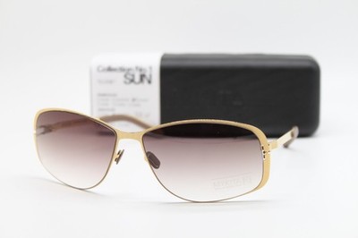 NEW MYKITA NO. 1 ELODIE COL 08 GOLD BROWN AUTHENTIC SUNGLASSES W/CASE 63-15