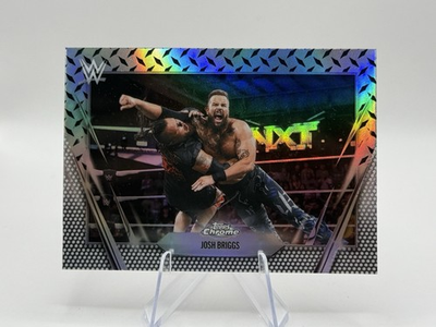 #ad Josh Briggs 2026 Topps Chrome WWE #187 Diamond Plate Refractor Trading Card NXT $2.20