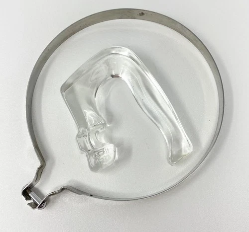 Pyrex Clear Glass Coffee Pot Metal Band 7756 & Handle 77H Only Replacement Read