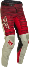 Fly Racing Kinetic Wave Light Gray/Red MX Off Road Pants Men's Sizes 28 - 38