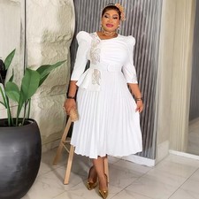 Elegant African Women Oversize Abaya Kaftan Long Dress Dashiki Evening Ball Gown