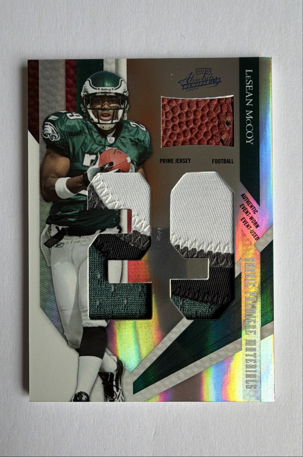 LeSean McCoy Playoff Absolute Memorabilia #220 Rookie Premiere Materials Autograph