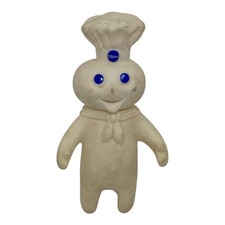 Vintage 1997 Pillsbury Doughboy Poppin Fresh Swivel Head 7" Vinyl Doll USED
