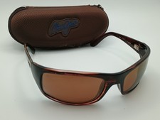 Maui Jim Peahi MJ 202 Sunglasses HCL Bronze Lenses Crystal Brown Frames w/ CASE