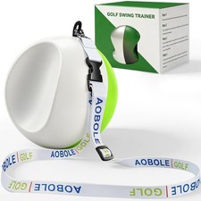 Compression Golf Swing Trainer Ball, Golf Training Aid for Forearm Connection...