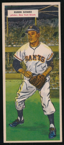 Ruben Gomez, Jim Rivera 1955 Topps Doubleheaders card