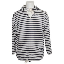 Saint James, Kapuzenpullover, Größe: L, Blau/Weiß, Streifen, Herren #gbW