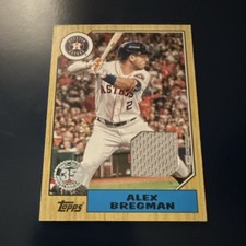 Topps 2022 Series 2 1987 Topps Baseball Relics Alex Bregman Astros #87BR-AB
