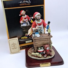 Emmett Kelly Jr Spirit of Christmas V Figurine Flambro Santa Clown 12" B...
