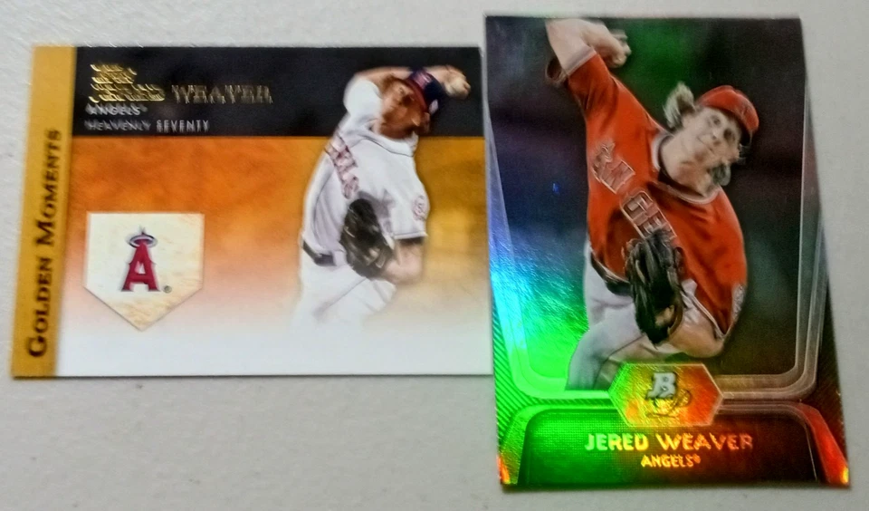 Jered Weaver 2012 Topps Update Series Golden Moments Heavenly Seventy - Image 2 of 4