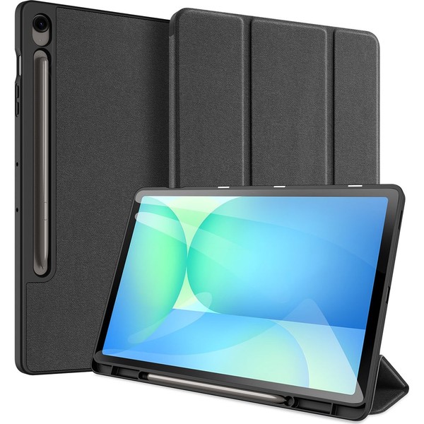 HandyhüLle Mit Klappe FüR Galaxy Tab S10 Fe Plus Dux Ducis Case Cover Schwarz-image
