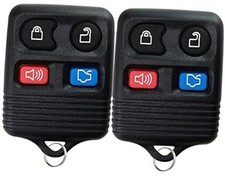2 Replacement Keyless Entry Remote Control Key Fob Clicker Transmitter - Black