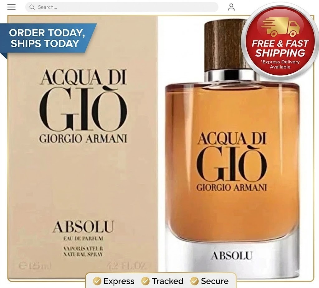 Giorgio Armani Acqua di Gio Absolu Eau de Parfume 4.oz fast free shipping
