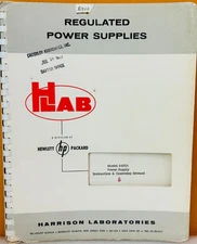 HP Harrison Labs Model 6455A Power Supply Instruction & Service Manual.