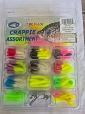 Glow Lit'L Hustler Crappie Assortment 180 Piece Kit Lures Southern Pro Tackle