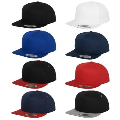 FLEXFIT   5-PANEL BASEBALL SNAPBACK CAP New Flat Visor Kappe 2-tone Basecap Era