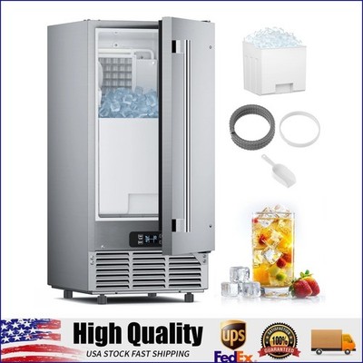 Commercial Ice Maker Stainless Steel Undercounter Freestanding Ice Cube Machine