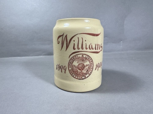 Vintage Rare 1899-1909 Williams College Beer Mug Williamstown, Massachusetts