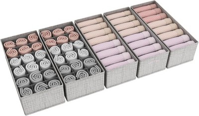 Lifewit 5er Set Hemnes Organizer für Kommode Wickeltisch mit Stabiler Boden, 