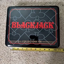 BLACKJACK Game COLLECTORS TIN~ Limited EDITION~ Sealed Cards~ By Jax Vintage 