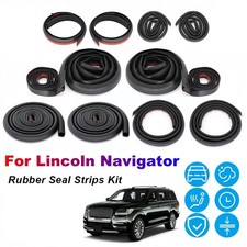 For Lincoln Navigator Door Rubber Seal Strips Weather Wind Noise Reduction G