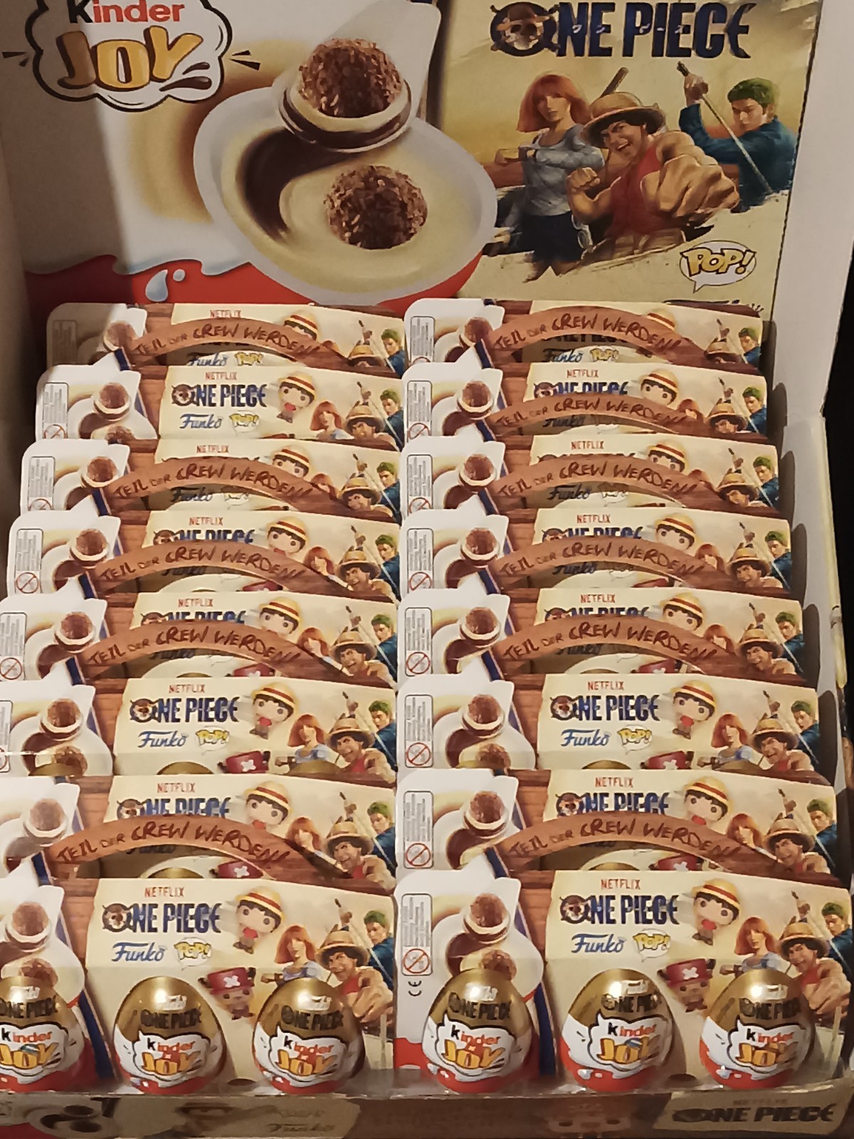 20 Stück 3er Packungen " Kinder Joy Serie - One Piece " original verpackt