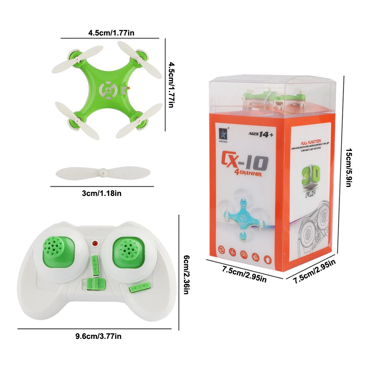 Mini Drones Pocket Size LED 6Axis Quadcopter Easy Flying, 52 OFF