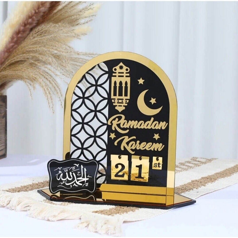 2024 Ramadan 30 Days Countdown Advent Calendar Acrylic Decorations
