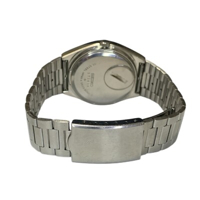 SEIKO Quartz QZ 0923-8040 DayDate Silver Case Silver Dial
